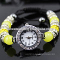 Оптовый белый кристалл Shamballa bling bling наручные часы